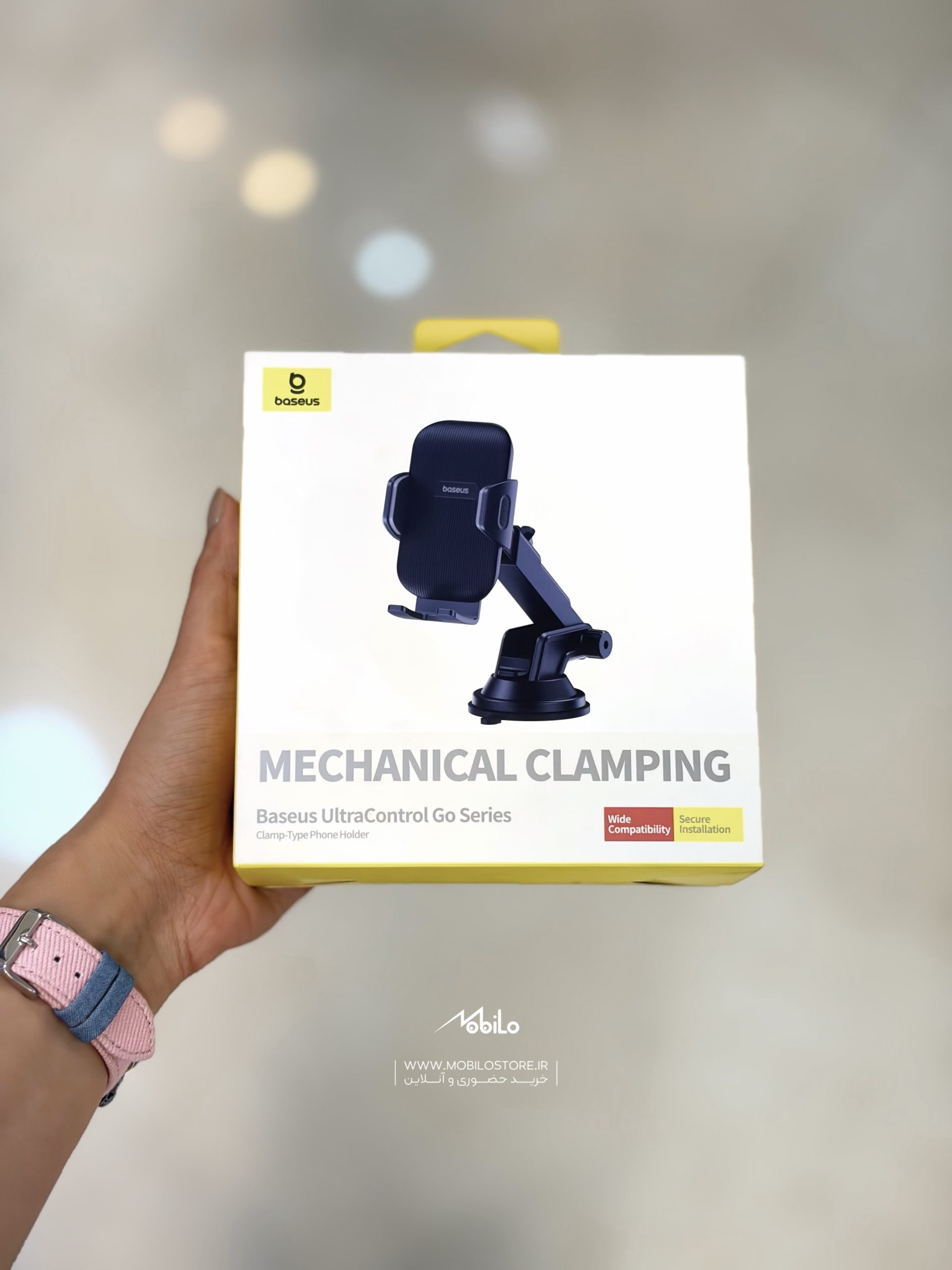 photo-output 5 هولدر BASEUS MACHENICAL CLAMPING - Image 1
